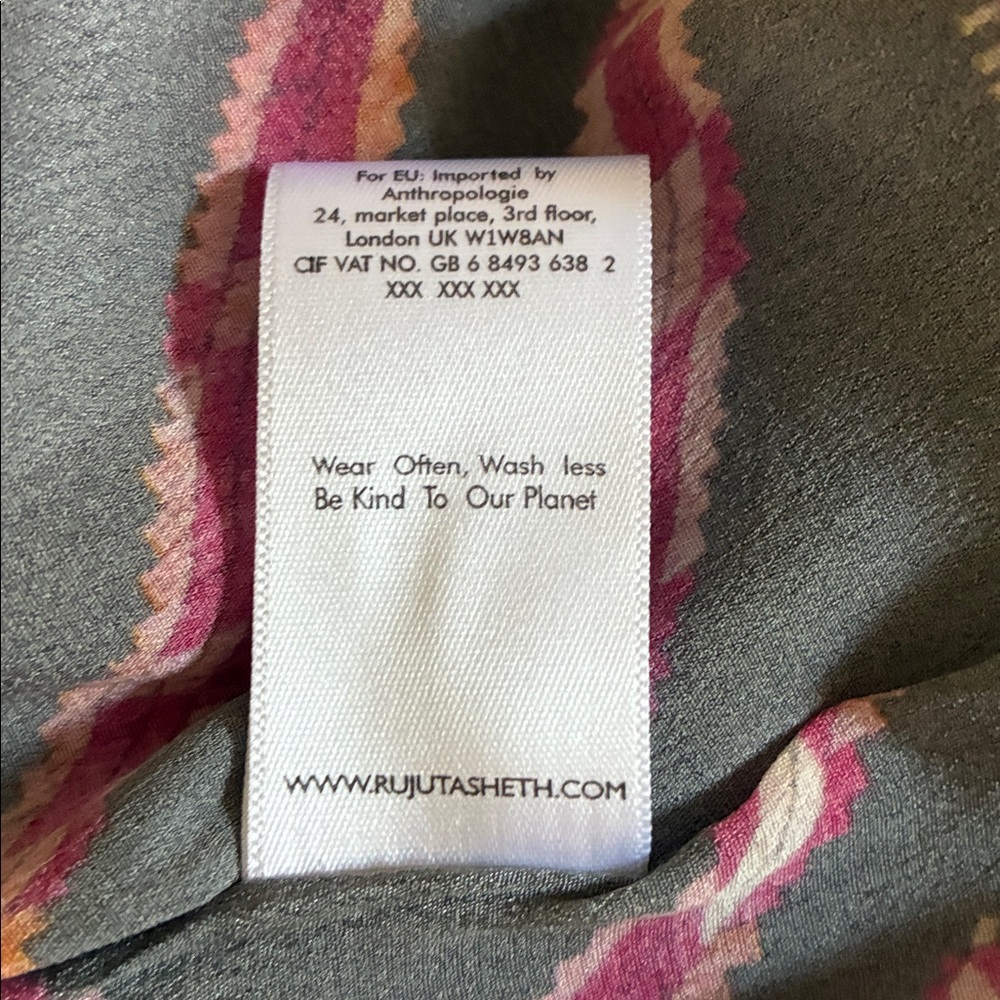 NWOT Elegant Pink & Gray Flowy Maxi Dress- one size fits all - Picture 5 of 9